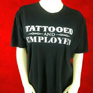 Steadfast tattoo graphic black short sleeve t-shirt